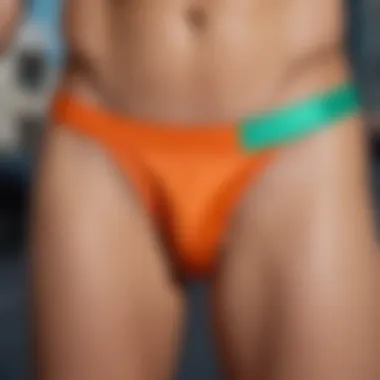 Vibrant Color Options Athletic thongs showcased in different vibrant colors