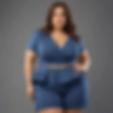 Stylish plus size two-piece outfit showcasing body positivity