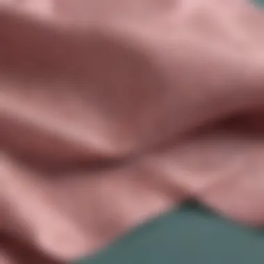 Close-up of sustainable fabric used in lingerie construction