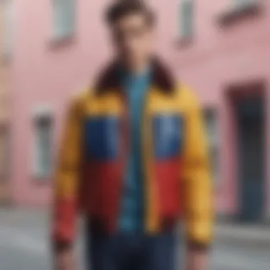 Color theory representation in fashion with colorblock design