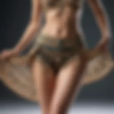 A dancer in motion wearing belly dancing shorts, capturing the essence of personal expression.