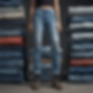 Fashion trends influenced by stacked cargo jeans