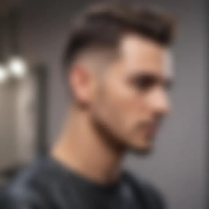 Stylish haircut showcasing the results of quality grooming