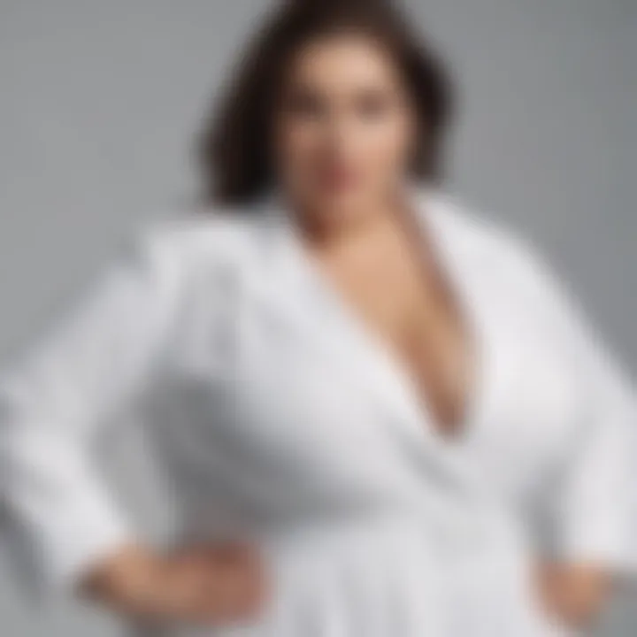 Versatile plus size all white clothing looks