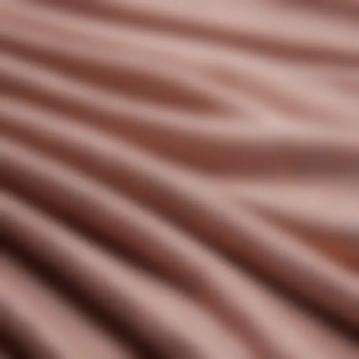 Close-up of fabric textures used in short camisoles