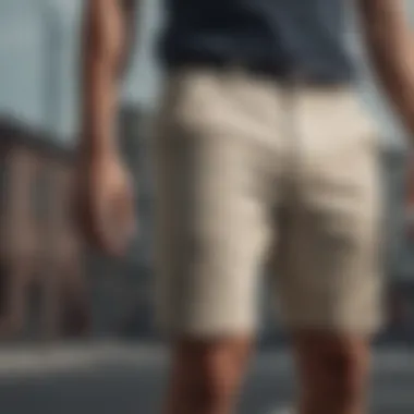 Contemporary Design of Casual Shorts Stylish casual shorts showcasing contemporary design